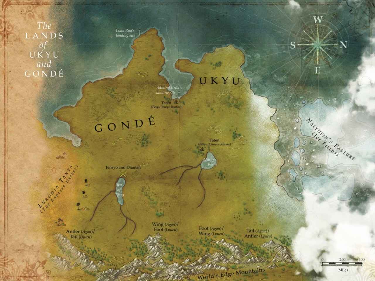 Map of Ukyu and Gondé